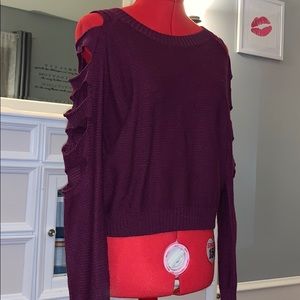 Charlotte Russe - Arm Cutout Sweater